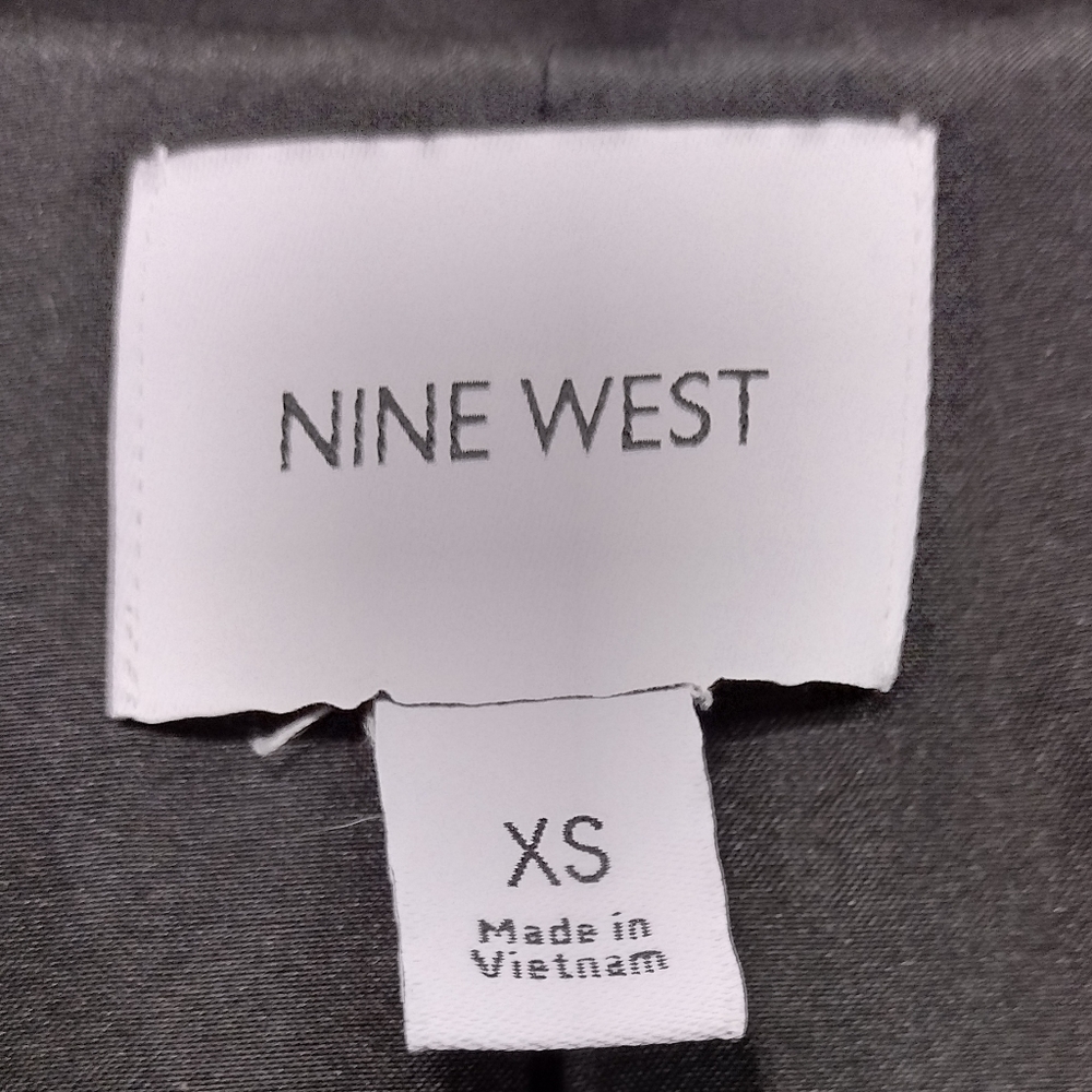Nine West Motorcycle Style Jacket Womens XS Black Boho Retro Grunge Rockabilly - Picture 9 of 10